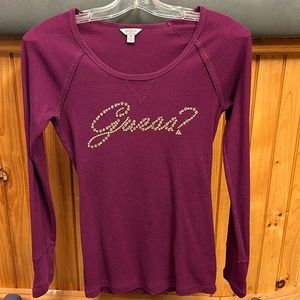 GUESS Women’s Long Sleeve Tee- Size S